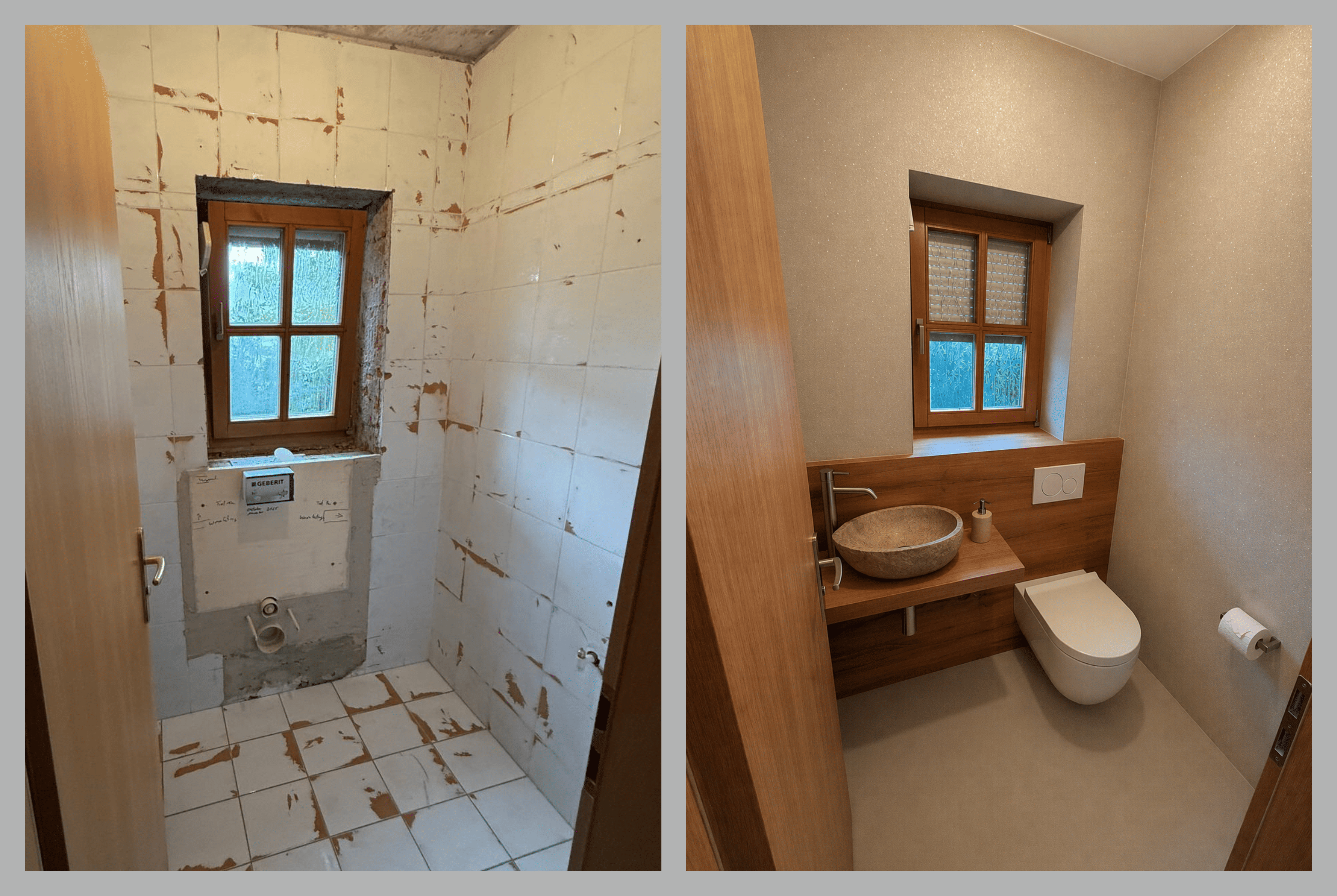 Fugenloses Bad und WC in Riedenburg